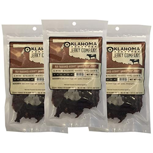 Old Fashioned Style Gluten Free Hickory Beef Jerky - 3 Pack - No