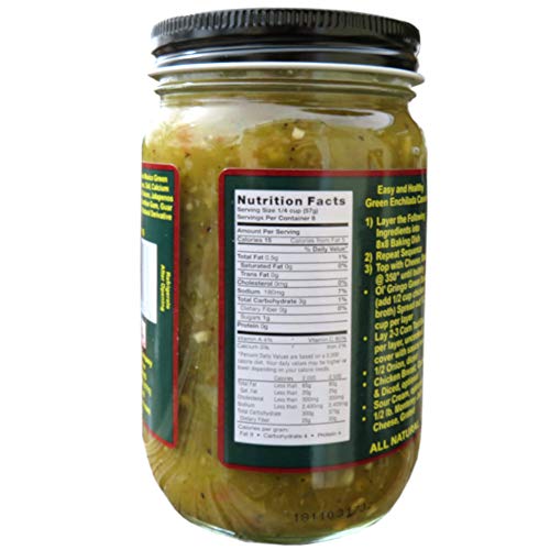 Ol Gringo Chile Company, Green Chile Sauce Hot, 16 Ounce