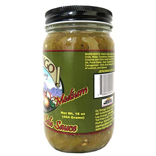 Ol Gringo Chile Company Green Chile Sauce, Medium Heat 2 Pack