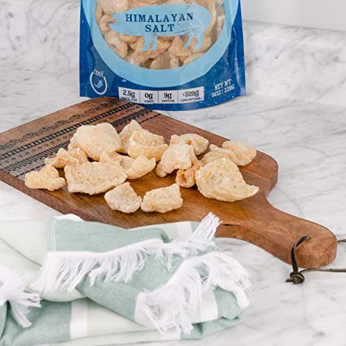 Keto Friendly Himalayan Pork Rinds Himalayan Pink Salt, 8oz Bag...