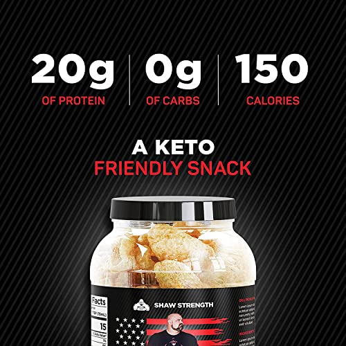 Shaw Strength Protein Pork Rinds Dill Pickle, 8oz; Developed f...