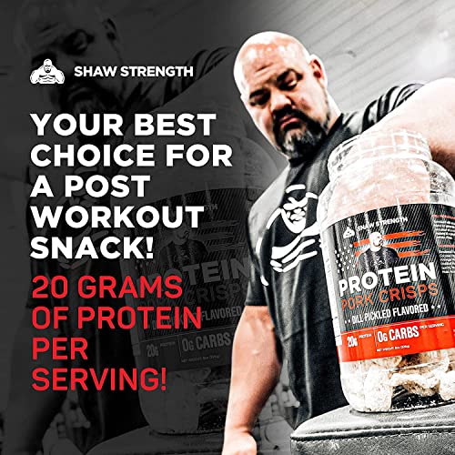 Shaw Strength Protein Pork Rinds Dill Pickle, 8oz; Developed f...