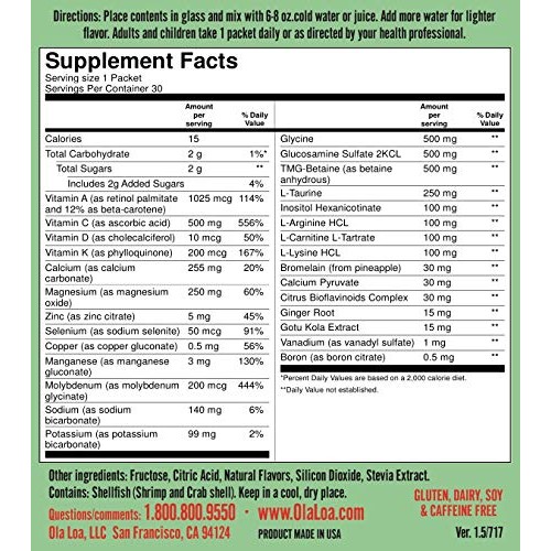 Ola Loa Repair Bone-Joint Health Supplement, Orange, 30 Count