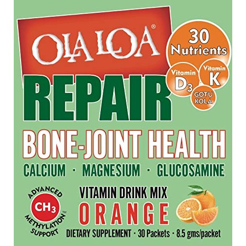 Ola Loa Repair Bone-Joint Health Supplement, Orange, 30 Count
