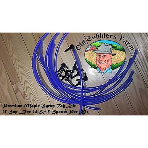 Premium Maple Syrup Tap Kit 5 Sap Line 24 &Amp; 5 Spouts Per Kit