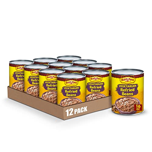 Old El Paso Vegetarian Refried Beans, 16 Oz Pack Of 12