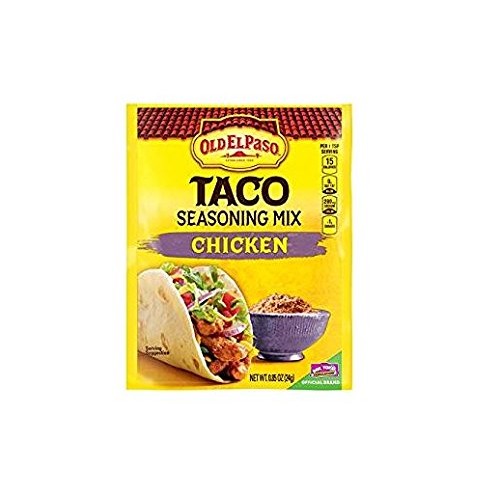 Old El Paso Chicken Taco Seasoning Mix Pack Of 4 .85 Oz Packets