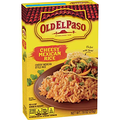 Old El Paso Sides Cheesy Mexican Rice, 7.6-Ounce Boxes Pack Of 12