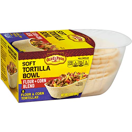 Old El Paso Soft Tortilla Bowl, Flour &Amp; Corn Blend, 7.2 Oz
