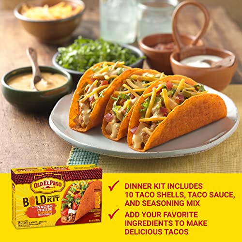 Old El Paso Stand N Stuff Bold Nacho Cheese Flavored Taco Dinne...