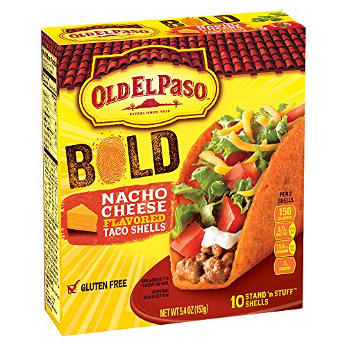 Old El Paso Stand N Stuff Bold Nacho Cheese Flavored Shells, 5.