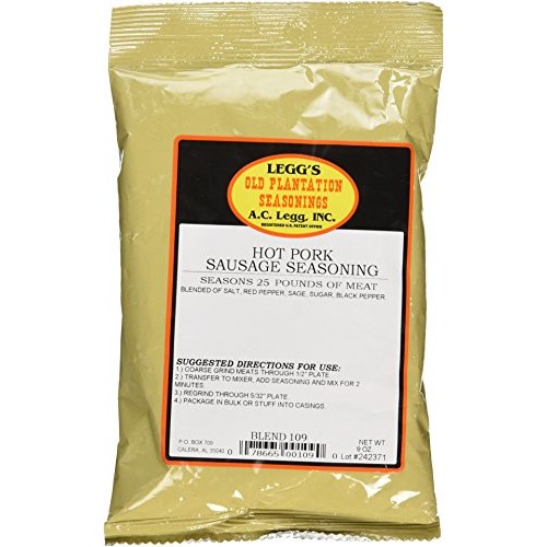 A.C. Legg Inc Hot Pork Sausage Seasoning