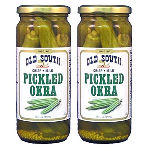 Old South Mild Pickled Okra 16 Oz Jar 2 Pack