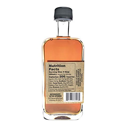 Bourbon Barrel Aged Pure Maple Syrup, 8.4Oz, 250Ml