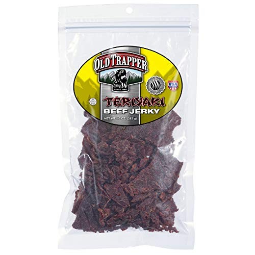 Old Trapper Beef Jerky 10Oz, Naturally Smoked,Teriyaki Flavor