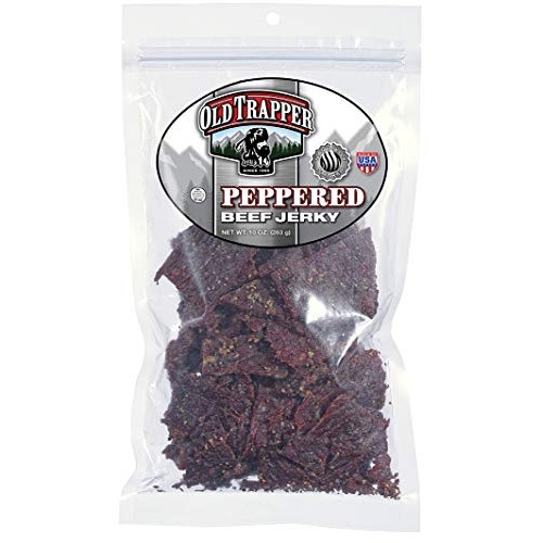 Old Trapper Naturally Smoked Beef Jerky 10Oz, Peppered