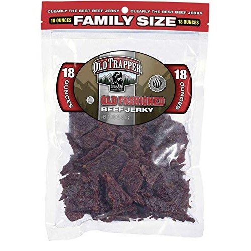 Old Trapper Old Fashioned Beef Jerky Naturally Smoked Family-Siz