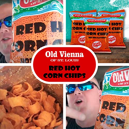 Old Vienna Of St. Louis Snacks Red Hot Corn Chips Hot Barbecue,