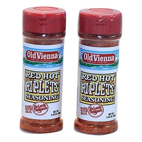 Old Vienna Red Hot Riplets Seasoning, 3.45 Ounce Pack Of 2, Ma