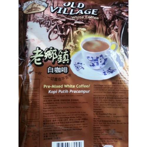 Old Village White Coffee 600G/21Oz 15 Sticks 40G/1.410Z