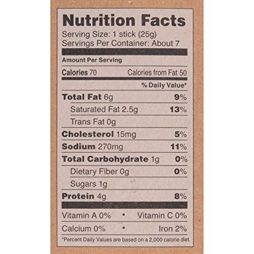 Old Wisconsin Natural Cut Beef Sausage Snack Sticks, Naturally S