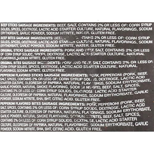 Old Wisconsin Pepperoni Sausage Snack Sticks, Naturally Smoked,