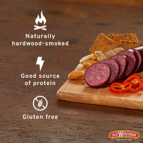 Old Wisconsin Premium Summer Sausage, 100% Natural Meat, Charcut