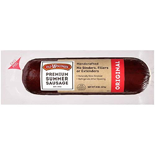 Old Wisconsin Premium Summer Sausage, 100% Natural Meat, Charcut
