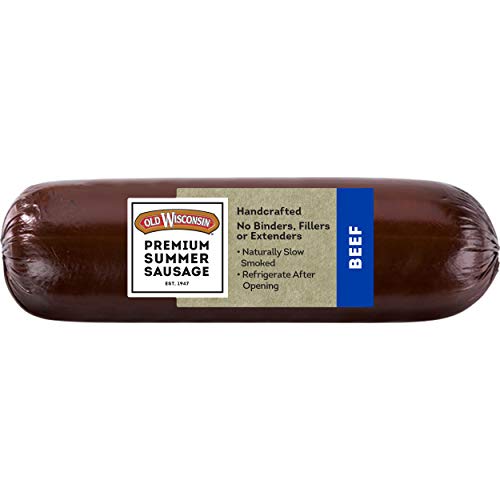 Old Wisconsin Premium Summer Sausage, 100% Natural Meat, Charcut
