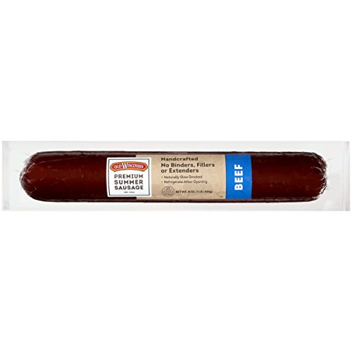 Old Wisconsin Premium Summer Sausage, 100% Natural Meat, Charcut