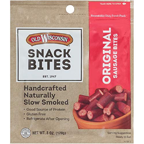 Old Wisconsin Snack Sticks, Original, 8-Ounce Package & Turkey S...