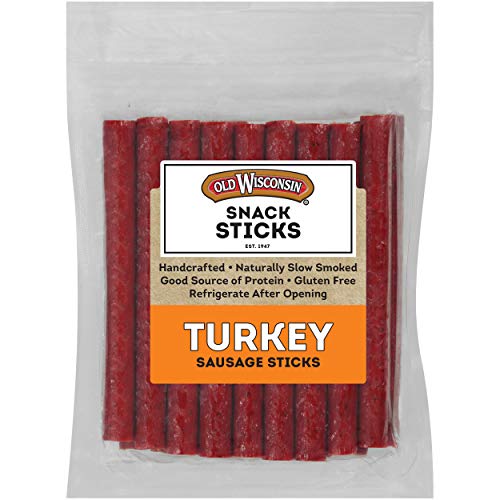 Old Wisconsin Turkey Sausage Snack Sticks, Naturally Smoked, Rea