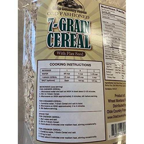 Old Fashioned 7 Grain Cereal With Flax Seed 6 Pounds 2X3 Pound
