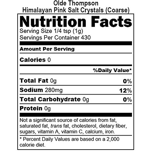 Olde Thompson Himalayan Pink Coarse Crystals Salt Mill Refill, 1