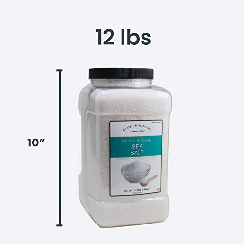 Olde Thompson Mediterranean Coarse Sea Salt, 12Lbs, Bulk Size