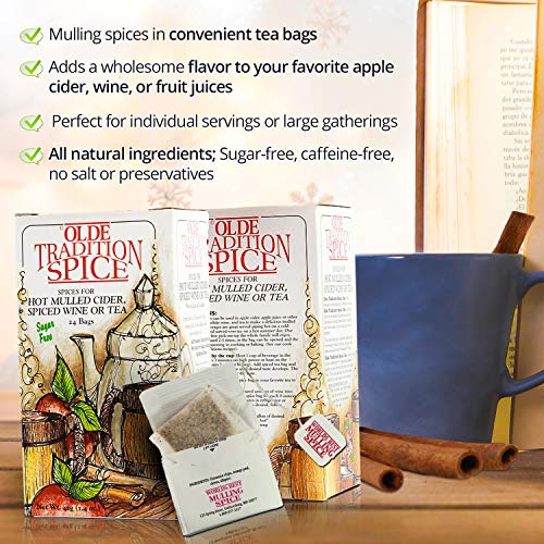 Olde Tradition Spice: Mulling Spices In Tea Bags For Hot Apple C