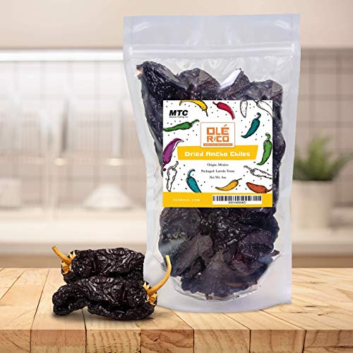 Dried Ancho Chiles Peppers 16 Oz, Great For Mexican Recipes, Sau