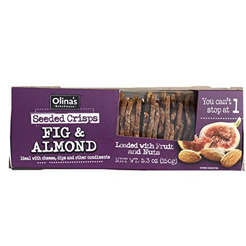 Olinas Bakehouse Seeded Crisps Fig And Almond 5.3 Oz 3 Pack C