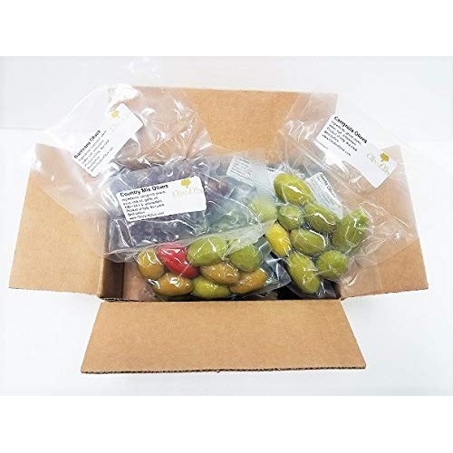 Olio&Amp;Olive Italian Mini Olive Snack Variety Sampler Pack 6X4Oz.