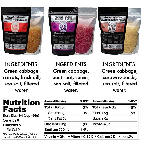 Olive My Pickle Fermented &Amp; Probiotic Sauerkraut For Gut Health