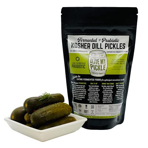 Real Fermented &Amp; Probiotic Pickles For Gut Health - Kosher Dill