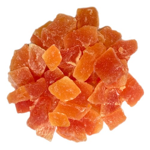 Diced Dried Papaya, No Dye 8 Oz By Olivenation