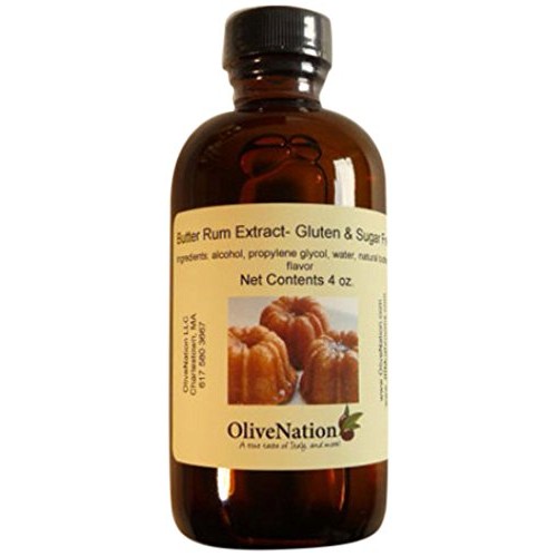 Olivenation Butter Rum Flavoring, Non-Alcoholic Buttered Rum Ext