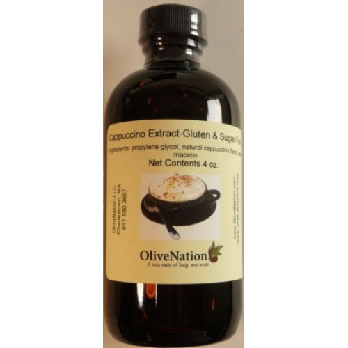 Olivenation Cappuccino Flavoring Extract, Gourmet Coffee Flavor