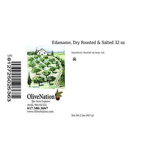 Olivenation Dry Roasted Edamame, Roasted Dried Salted Soy Nuts F
