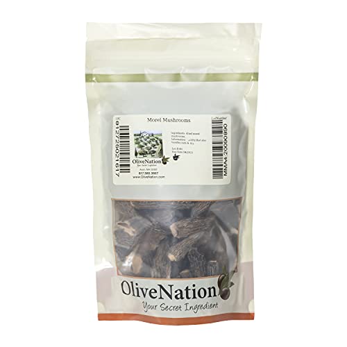 Olivenation Morel Mushrooms, Dried Morchella Conica - 1 Ounce