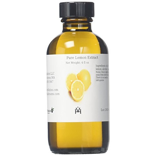 Olivenation Pure Lemon Extract For Baking, Tart Lemony Flavor Fo