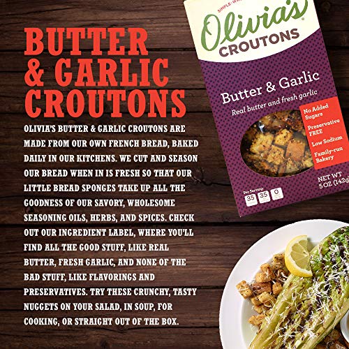 Butter And Garlic Croutons For Salad - Garlic Butter Croutons -