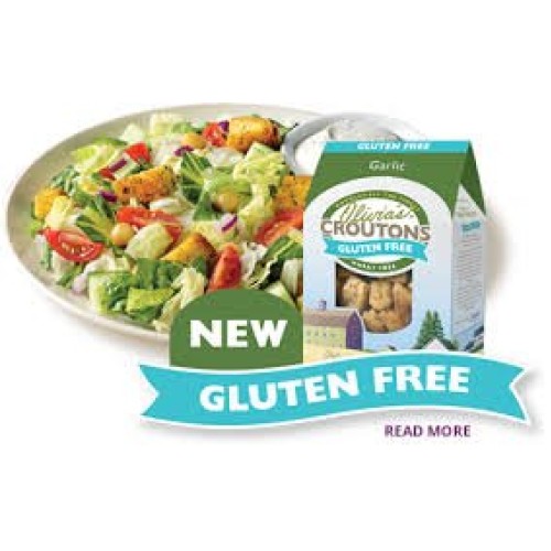 Olivias Croutons Gluten Free Garlic Crouton 4.5 Oz [6 Pack]