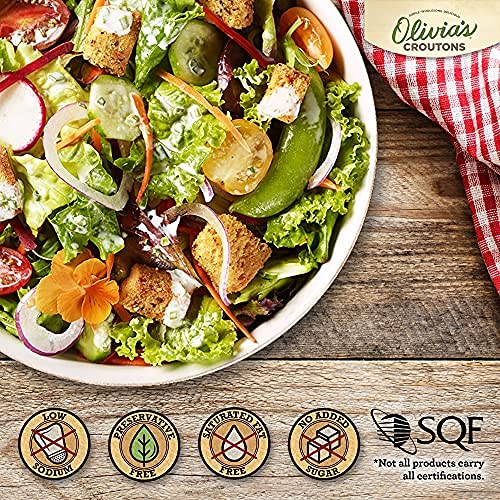 Olivias Croutons Variety Pack - Butter & Garlic, Parmesan Peppe...